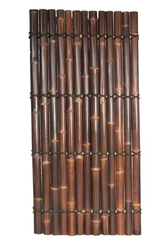 Product image of the product “Bamboo element Model Surabaya, rigid, brown-black (wulung), with decorative rope. Diameter 3-5cm 90 x 180 cm Height. ”